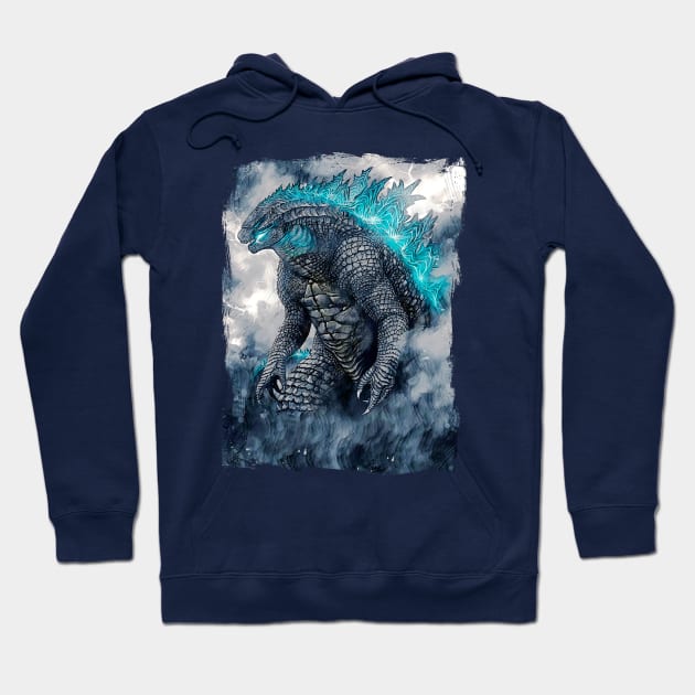 Godzilla Hoodie by Trapezoid